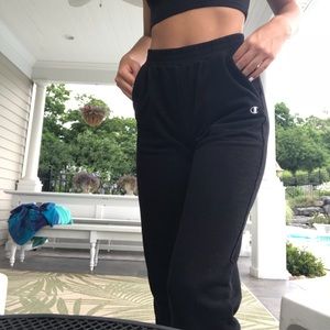Black champion jogger sweats!